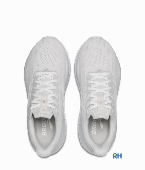 BROOKS GHOST 17 WOMEN (Wide D) [White/Grey] - Image 4