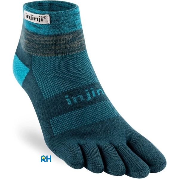 INJINJI Trail Midweight : Mini Crew (Midnight/Dark Green) - Image 2