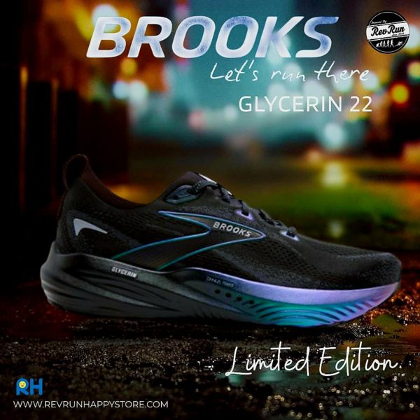 LIMITED EDITION : BROOKS GLYCERIN 22 (MEN) [Moonlight/Aurora Black/Ebony]