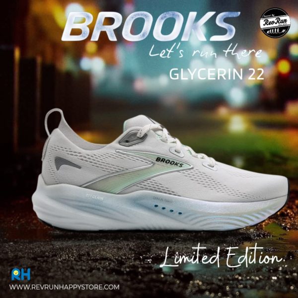 LIMITED EDITION : BROOKS GLYCERIN 22 (WOMEN) [Moonlight/Pearlized White/Bay]