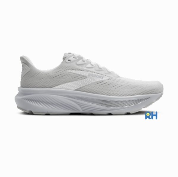 BROOKS GHOST 17 WOMEN (Wide D) [White/Grey] - Image 3