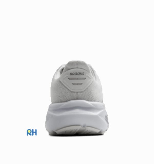 BROOKS GHOST 17 WOMEN (Wide D) [White/Grey] - Image 6