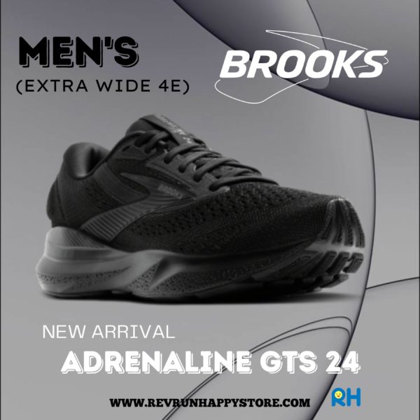 BROOKS ADRENALINE GTS 24 MEN (4E Extra Wide) [Black/Black]