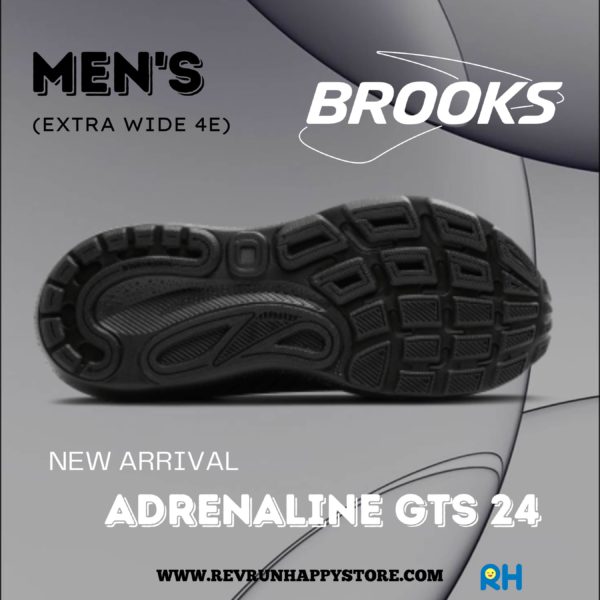 BROOKS ADRENALINE GTS 24 MEN (4E Extra Wide) [Black/Black] - Image 6