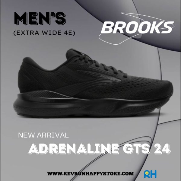 BROOKS ADRENALINE GTS 24 MEN (4E Extra Wide) [Black/Black] - Image 4