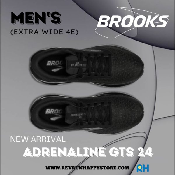 BROOKS ADRENALINE GTS 24 MEN (4E Extra Wide) [Black/Black] - Image 3