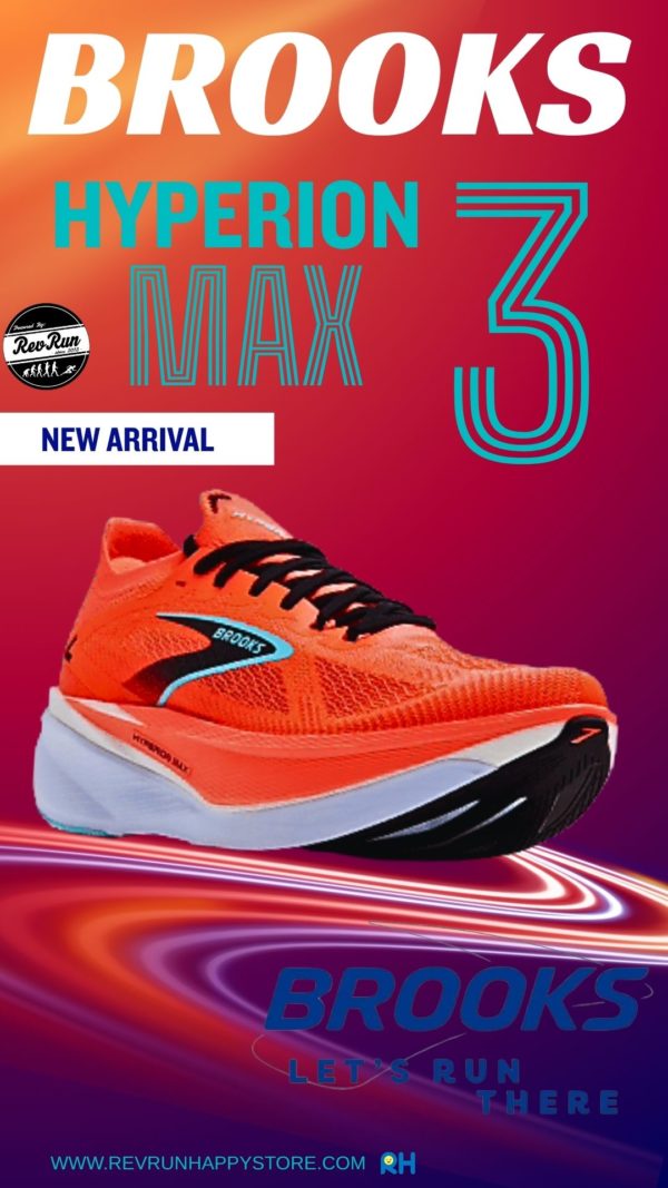 BROOKS HYPERION MAX 3 [MEN] (Fiery Coral/Black/Atom) - Image 2