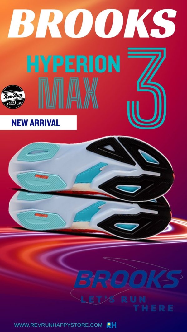 BROOKS HYPERION MAX 3 [MEN] (Fiery Coral/Black/Atom) - Image 5
