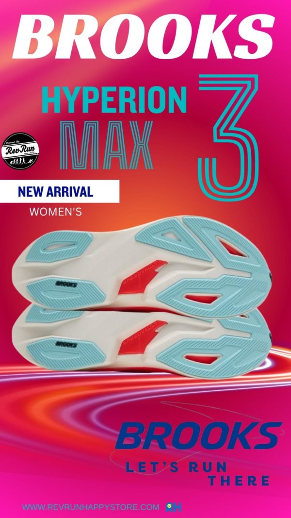 BROOKS HYPERION MAX 3 [WOMEN] (Coconut/Fiery Coral) - Image 4