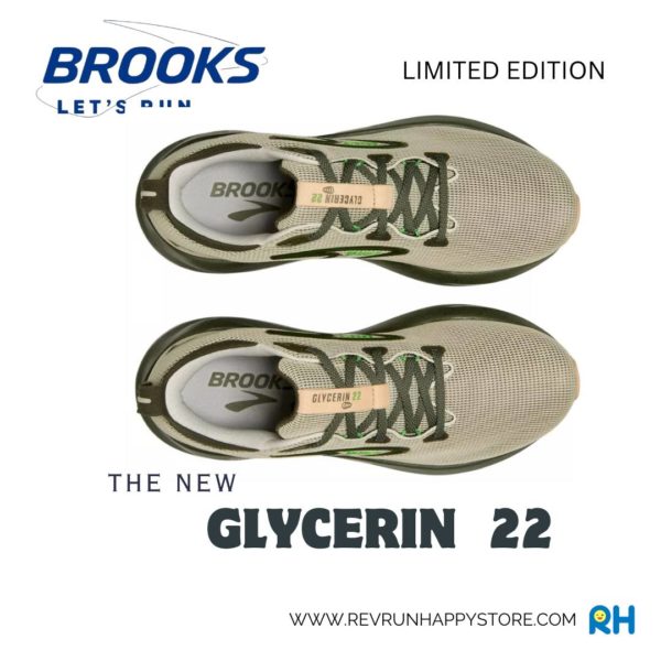 LIMITED EDITION : BROOKS GLYCERIN 22 (MEN) [Olive Green/Beetle] - Image 6