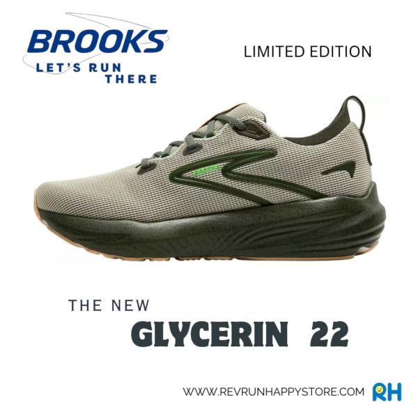 LIMITED EDITION : BROOKS GLYCERIN 22 (MEN) [Olive Green/Beetle] - Image 5
