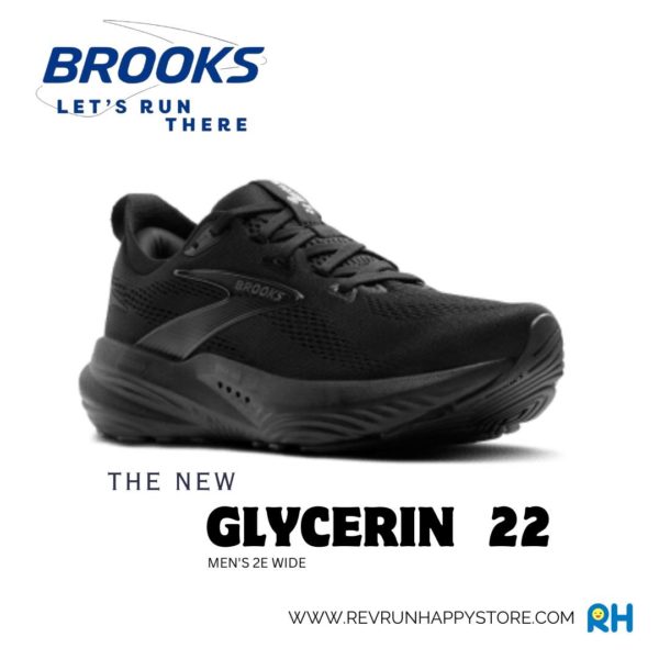 BROOKS GLYCERIN 22 (MEN) [2E WIDE](Black/Black) - Image 2