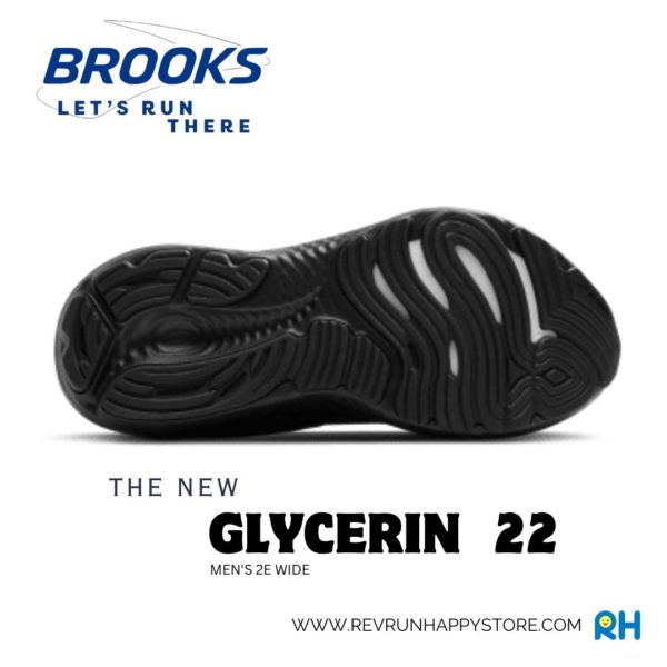 BROOKS GLYCERIN 22 (MEN) [2E WIDE](Black/Black) - Image 6