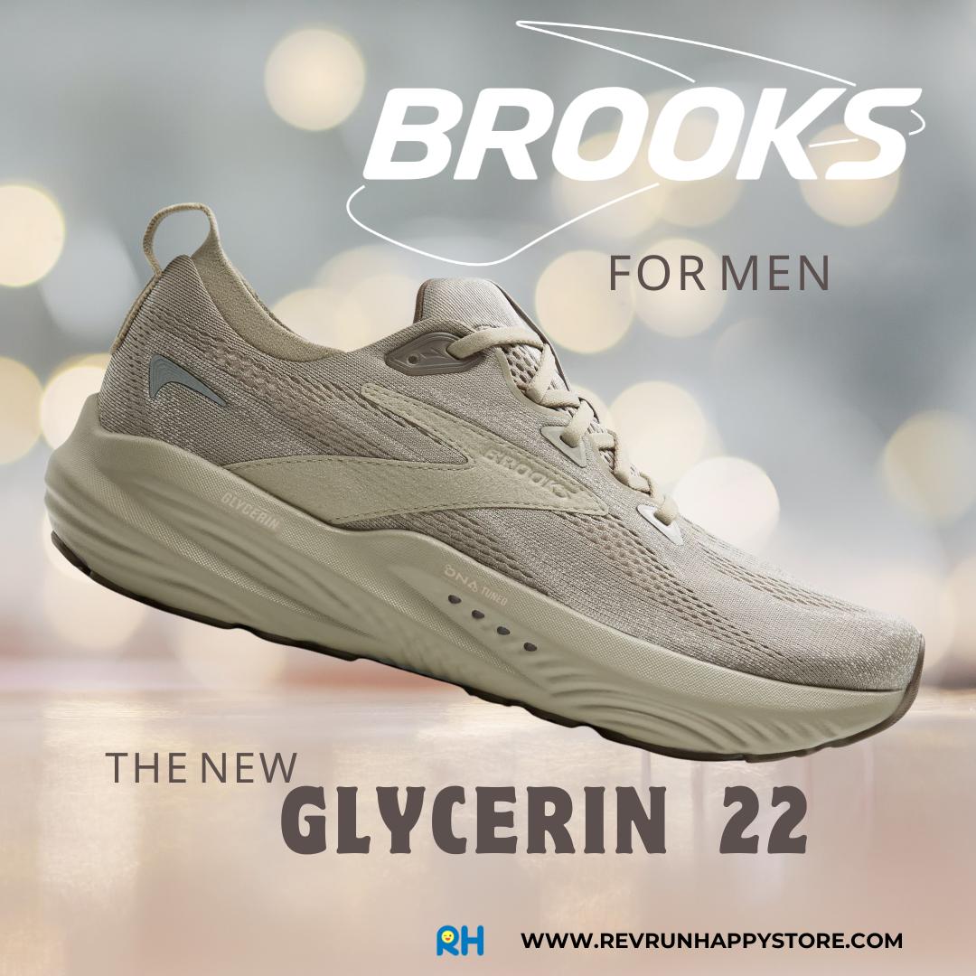 BROOKS GLYCERIN 22 (MEN)(Khaki/London Fog/Almond Oil) - Image 2