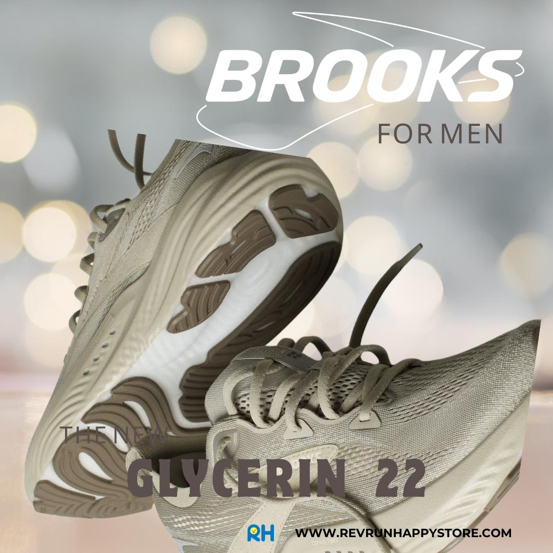 BROOKS GLYCERIN 22 (MEN)(Khaki/London Fog/Almond Oil) - Image 6