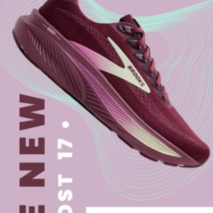 BROOKS GHOST 17 WOMEN [Burgundy/Pink/Green]