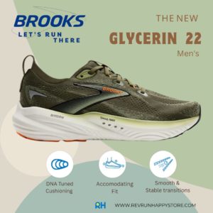 BROOKS GLYCERIN 22 (MEN) [Dusty Olive]