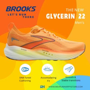 BROOKS GLYCERIN 22 (MEN) [Orange/Nightlife/White]