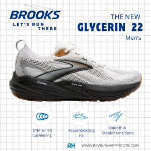 BROOKS GLYCERIN 22 (MEN) [White/Grey/Black]