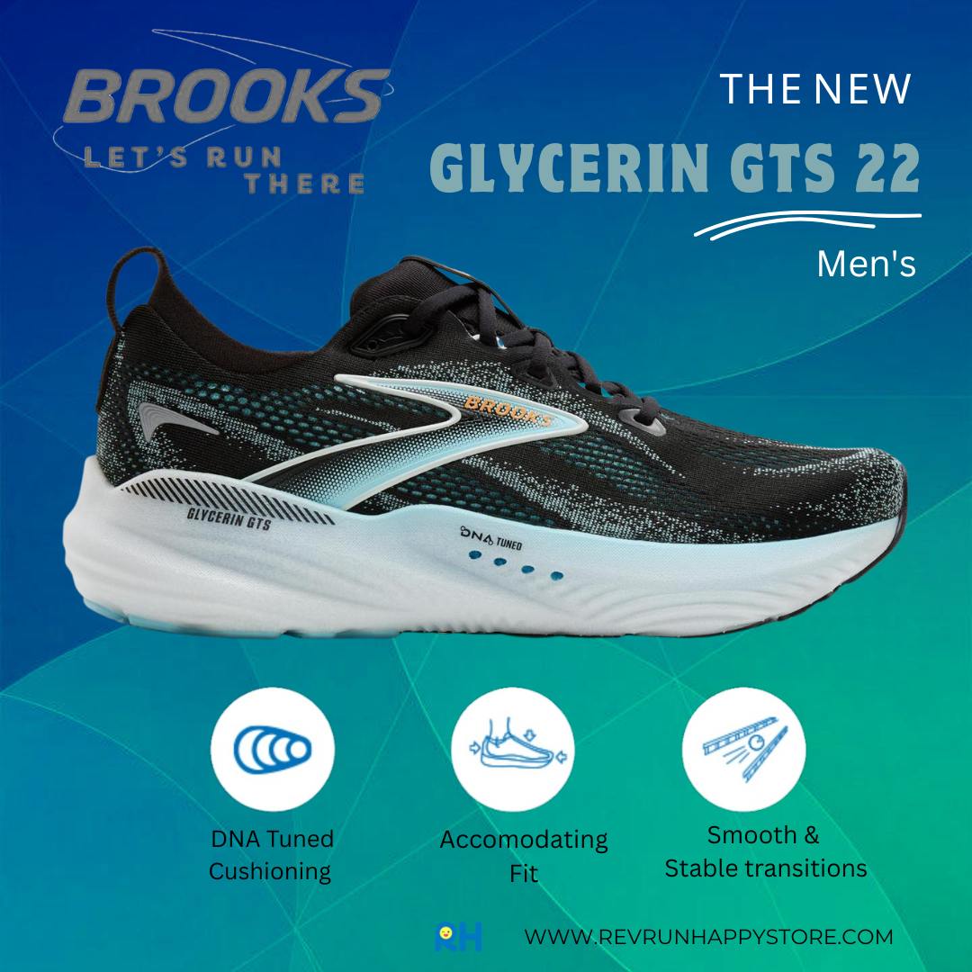BROOKS GLYCERIN GTS 22 (MEN) (Black/Atomizer)