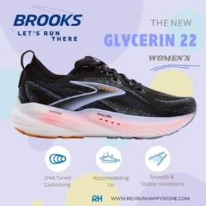BROOKS GLYCERIN 22 (WOMEN)(Black/Blue Heron)