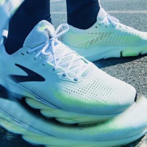 BROOKS GLYCERIN FLEX [Men] (White/Green Gecko/Phantom)